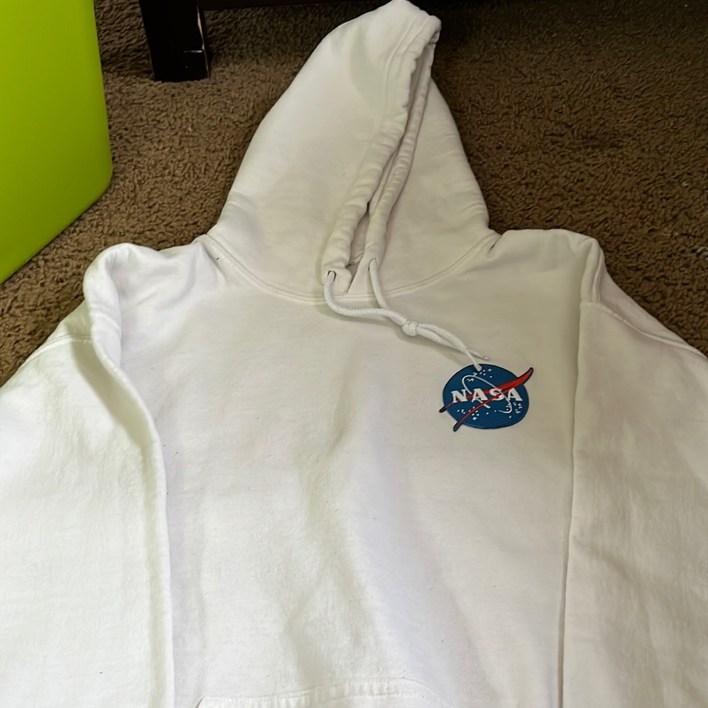 white nasa hoodie
